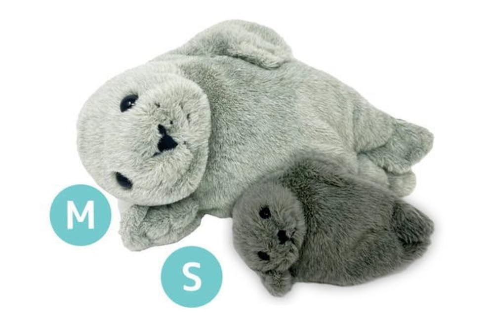 モンスイユ　MAY BLUE アザラシ　ぬいぐるみ　中古品　② モンスイユ プリエ ブタ ぬいぐるみ M&Sサイズ 中古品 MAY BLUE